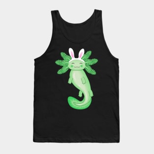 Green Axolotl Tank Top
